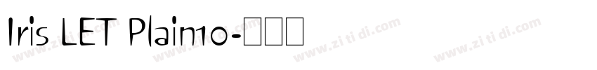 Iris LET Plain10字体转换